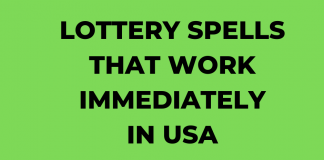 LOTTERY SPELLS THAT WORK IMMEDIATELY IN USA